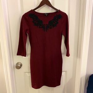 Closet Closing Nov 21: Form Fitting Burgundy Dress